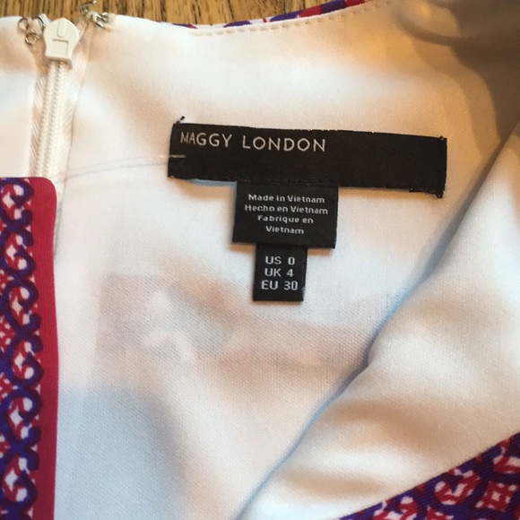 NWT Maggy London purple scuba knit dress size 0 - Picture 4 of 7